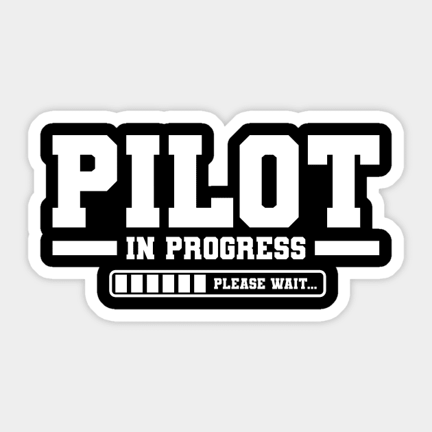 Future Pilot Student Pilot Aviation Sticker by KAWAIITEE